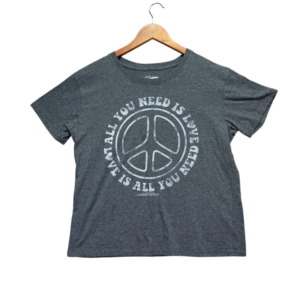 Lyrics By Lennon & McCartney All You Need Is Love T-Shirt Beatles Music Womens L